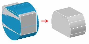Crear Sólidos Usando el Comando Intersect Usa el comando Intersect para crear un solo modelo sólido de espacios comunes compartidos por dos o más sólidos.