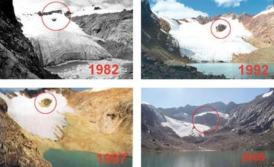 Que significa el cambio climático para el Perú? - El retroceso glaciar: Perdida de 22% en los últimos 22 a 35 años (equivalente a 7000 mio.