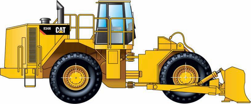 Equipo de apoyo sobre ruedas Tracción 4x4 Equipo diesel Aplicaciones: Mantención de caminos.
