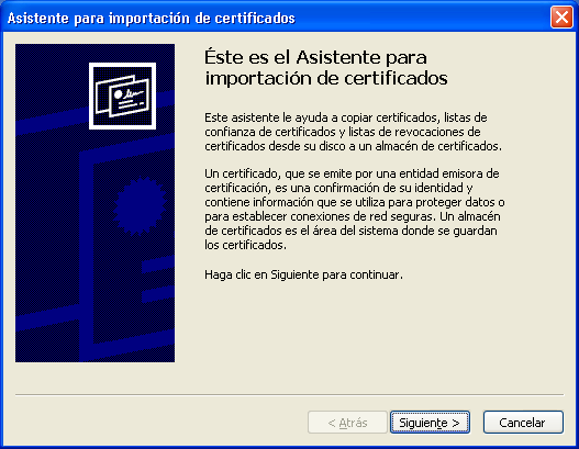 Sistema Operativo (Windows 7). Asistente de importación para el certificado de la Autoridad Certificadora. Deberá hacer doble clic en el certificado digital de la autoridad certificadora (acchiapas.