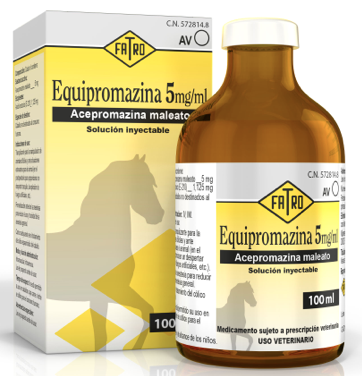 Fenotiacinas Acepromacina (Equipromacina ) Produce una sedación leve no dependiente de la dosis Ventajas: Antiemética