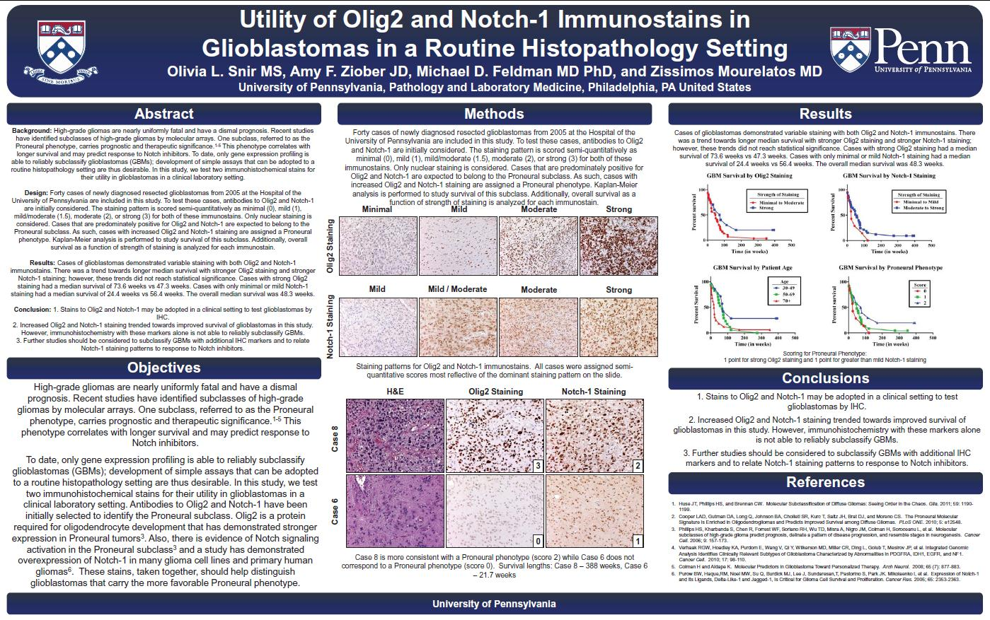 Utility of Olig-2 and Notch-1 immunostains in