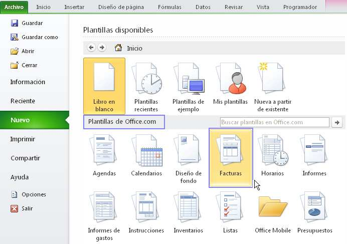 PROFUNDIZA Puedes crear un nuevo libro de Excel pulsando las teclas CTRL+u Por ejemplo en la opción Plantillas de Office.
