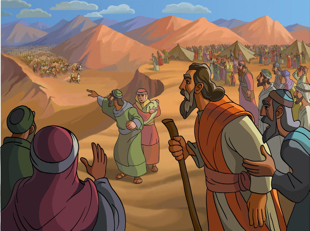 Cuando su primer hijo murió en la décima plaga, el Faraón dejó salir a los israelitas de Egipto. Pero, luego se dio cuenta que había perdido todos sus esclavos y que éstos no regresarían.