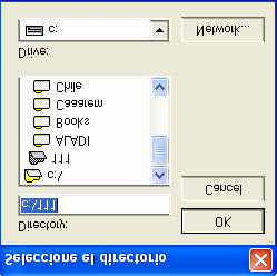 Después despliega una pantalla para elegir el directorio donde desea generar el archivo. El archivo lleva el nombre de expofirm.txt y contiene los siguientes campos: núm.