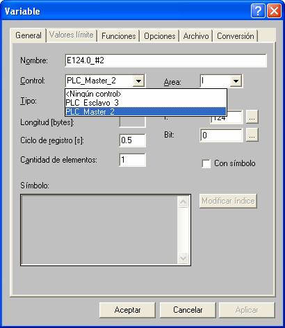 La misma variable, entrada E124.0, para cada control se configurará de la siguiente forma: En donde se observa que, tanto el nombre como el control son diferentes. 2.1.4.3. Diseño de las pantallas.