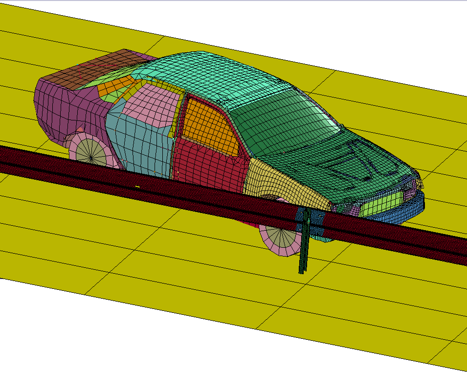 Vehículo Dominio Geometría de diseño Geometría para simulación Mallado Sistema de