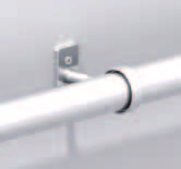 Con el tornillo de fijación se puede asegurar el tubo para que no gire. Color Dim. a Dim.