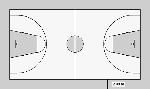 Página 106 de 107 Diagrama 10: Terreno de juego para las principales competiciones oficiales FIBA Diagrama 11. Marcador para las principales competiciones oficiales de FIBA F.5.