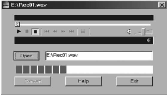 3. Haga clic en el botón Convert para comenzar a convertir el archivo al formato WAV.