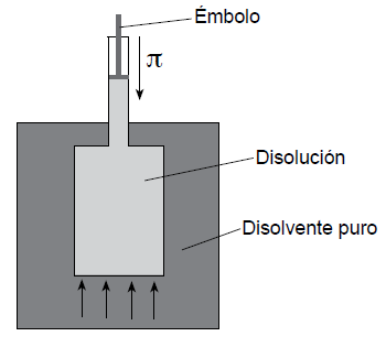 Ejercitación Ejercicio 25 guía del alu o El siguiente diagrama representa un osmómetro, instrumento utilizado para medir la presión osmótica.