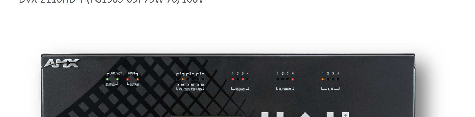 DATA SHEET Selector de Presentaciones Todo-En-Uno 4x2 (Entradas Multi-Formato, HDMI) DVX-2110HD-SP (FG1905-07) 2x25W 8-Ohm DVX-2110HD-T (FG1905-09) 75W 70/100V Presentación El Enova DVX-2110HD es un