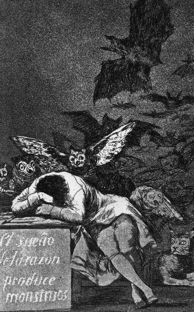 de Goya perfección (1746-1826), Los Caprichos del cuerpo humano (referencia al mundo clásico) junto