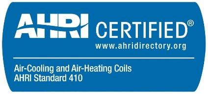 AHU Coils AHRI Standard 410 Certificado N SC 4696-1