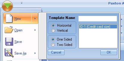 Creating a template Para crear una plantilla, seleccionar New (nuevo) en el menú desplegable de la pestaña File (archivo) Seleccionar los tipos de pases ('Token types') en la