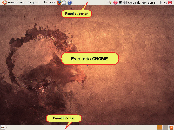 Conceptos Básicos Escritorio GNOME Nos permite ver la información en el monitor.