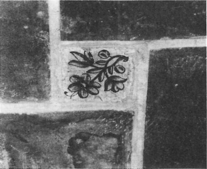 AZULEJO III TIPO: Cerámica de Manises, siglo XVIII. LOCALIZACIÓN: En una sala del entresuelo, en igual disposición a los azulejos anteriores. MEDIDAS: 11 x 11 cm.