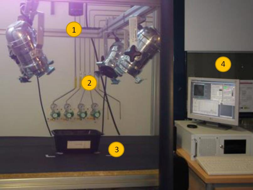 CAPÍTULO 5: CONTRIBUCIONES EN POST-PROCESADO Y ANÁLISIS Las secuencias termográficas son capturadas a través de una cámara termográfica Thermosensorik CMT 128 SM, trabajando en un ancho de banda de