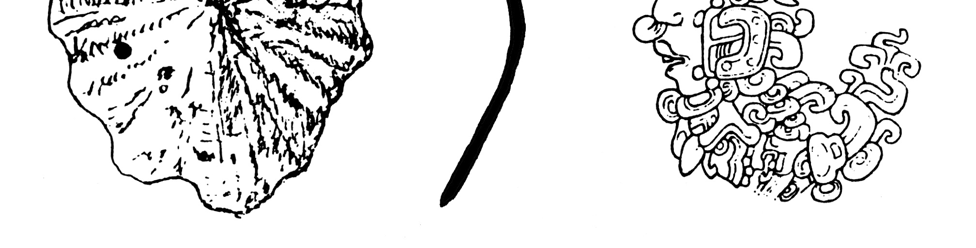 Es bien conocida -y muy común en el Clásico Tempranola costumbre de colocar elementos iconográficos en el tocado que tienen como función la identificación nominal del personaje representado.