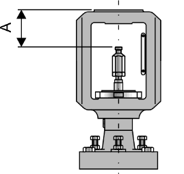 Pfeiffer Chemie-Armaturenbau GmbH 4.2.7 El montaje de la válvula ha terminado Cuando la válvula y el accionamiento Samson se suministran separadamente, será necesario ajustar la carrera.