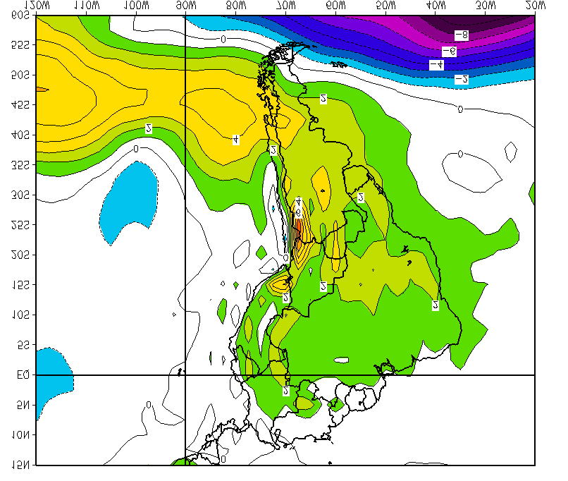 gradientes báricos que se formaron en la costa chilena, previa a la incursión de las altas migratorias que provocaron una alternancia de días con cielo nublado a despejado; con predominancia de días