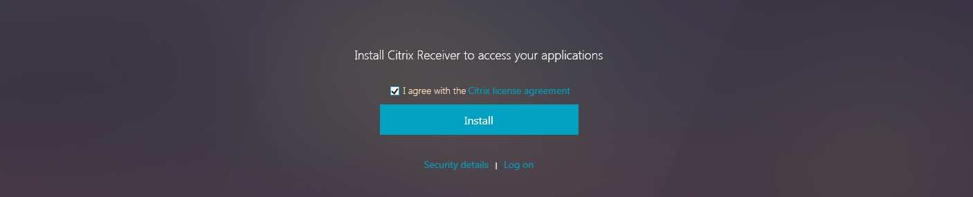 Pulsar Log On Si no tiene el cliente Citrix Receiver, se solicitará su instalación: 3 Descargar e intalar el cliente Citrix Receiver: NOTE: Si no