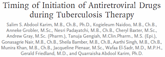 Tratamiento TBC y VIH N