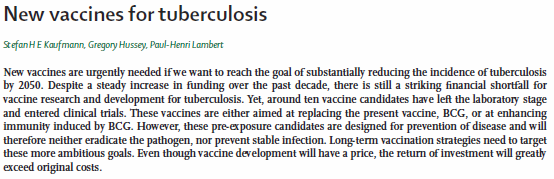 Vacunas TBC Lancet
