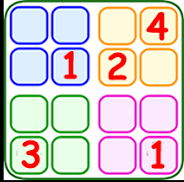 11.- SUDOKU En el siguiente sudoku de 4 se deben llenar las casillas vacías con los