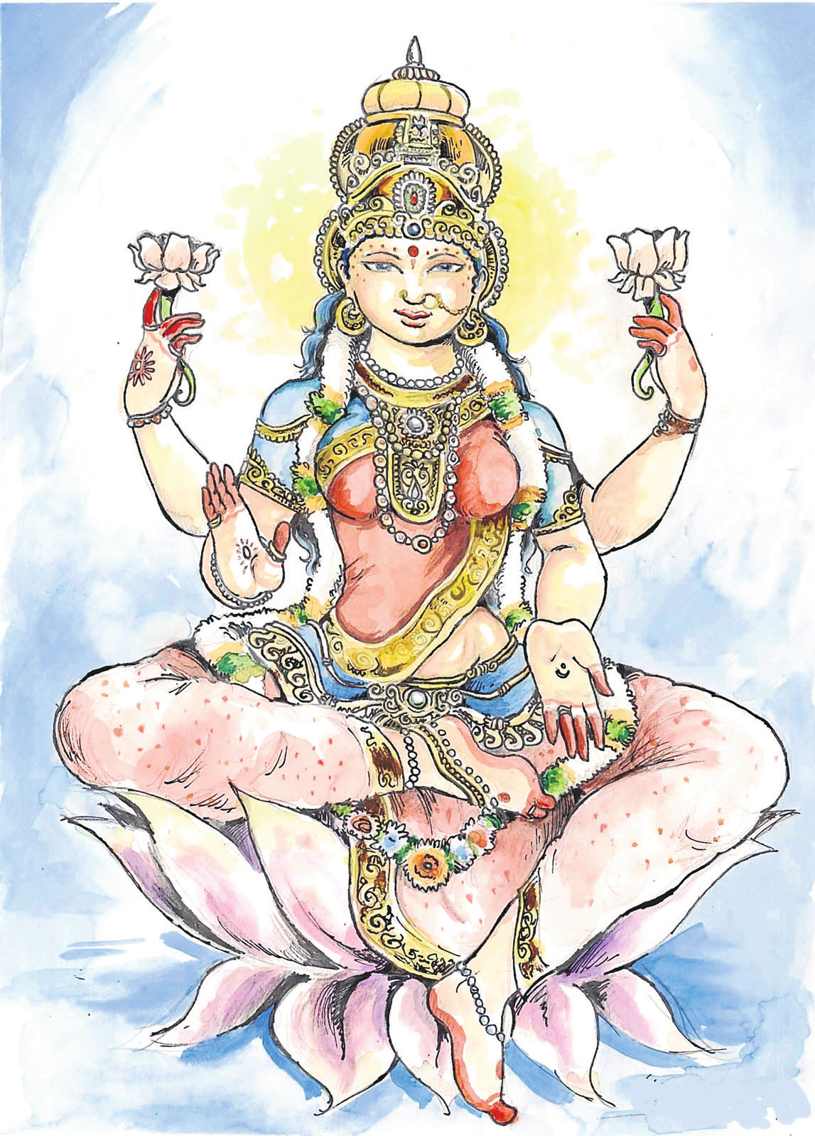 EL FARO DE CEUTA Jueves 23 de octubre de 2014 27 Diwali La fiesta de Diwali también está asociada con Lakshmi Devi, la Diosa de la Fortuna.