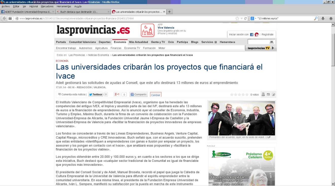 LAS PROVINCIAS DIGITAL Noticia completa: http://www.lasprovincias.
