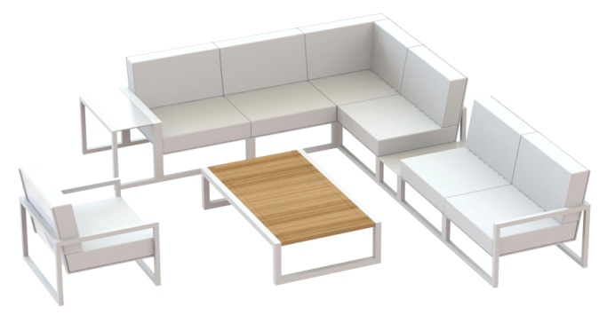 Una característica técnica que le da a este conjunto un aspecto carismático distintivo. NINIX: Mueble de picnic PVP Mesa: A partir de 2.