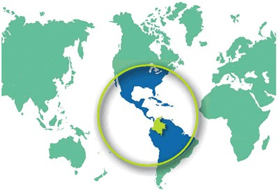 Información General de Colombia Nombre oficial: Territorio :1,141,748 Km2 Población: 42 Millones de hab (75 % urb., 25% rural) Densidad Población:36.