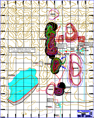 Figura 2 17: : Instalaciones principales del Sector Cerro Negro Norte La siguiente Tabla muestra las superficies