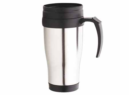 Mugs-Botellas-Termos M1 Mug Térmico 450cc Mug térmico de doble pared aislante con tapa rosca con seguro antivuelco y dosificador.