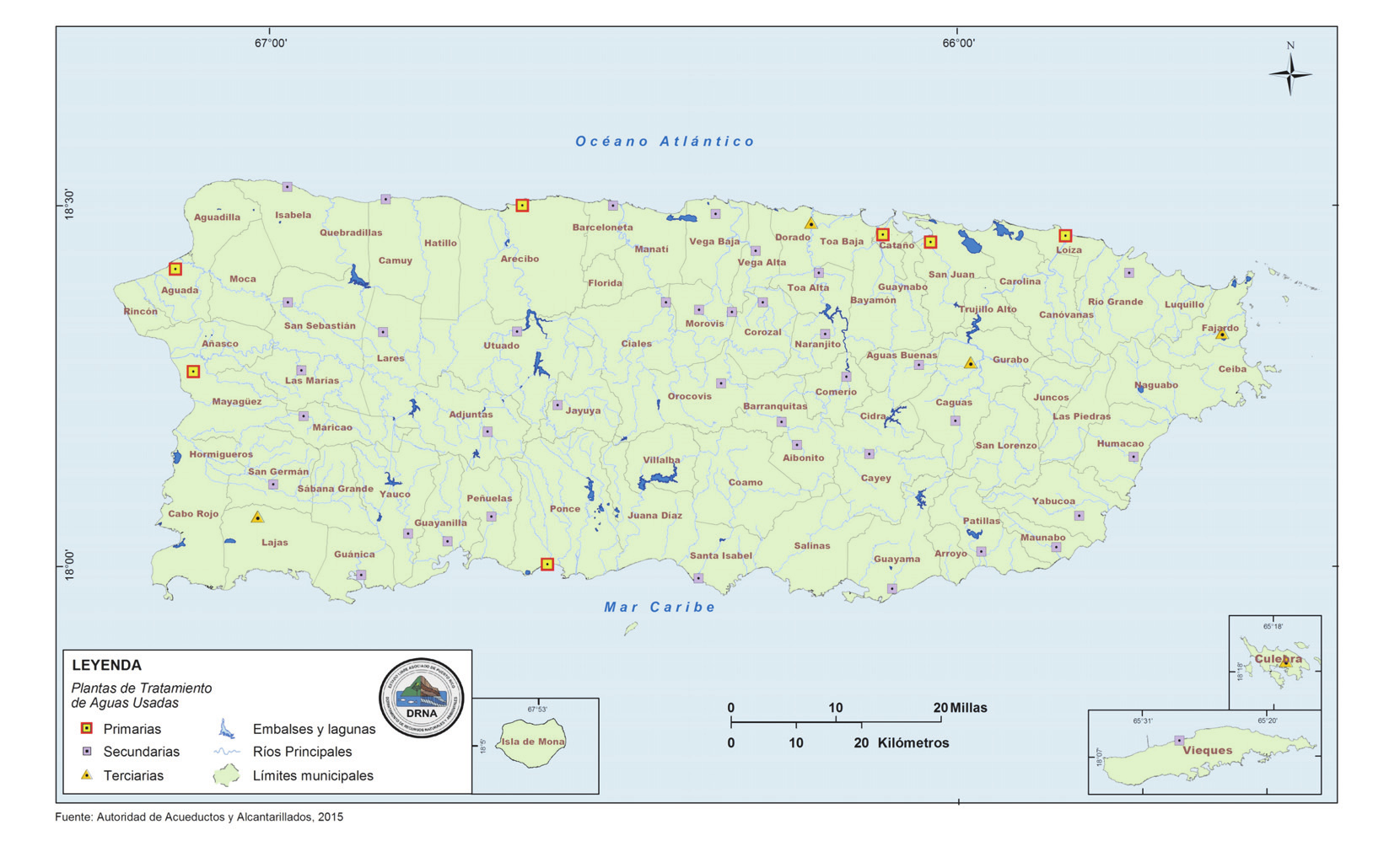 24 Perspectivas en Asuntos Ambientales Volumen 5 2016 En Puerto Rico se ha utilizado como práctica indirecta el reúso de las aguas sanitarias tratadas.