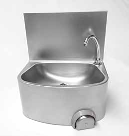 Pedal dispensador de jabón art. 487/2 disponible a petición para pedir junto con el lavamanos. Requiere conexión a red de abastecimiento de agua.