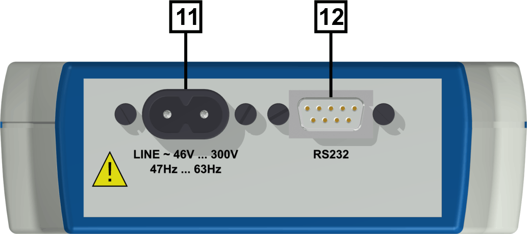 Vista Inferior [11] Conector de tensión de alimentación Conexión: Conector EURO