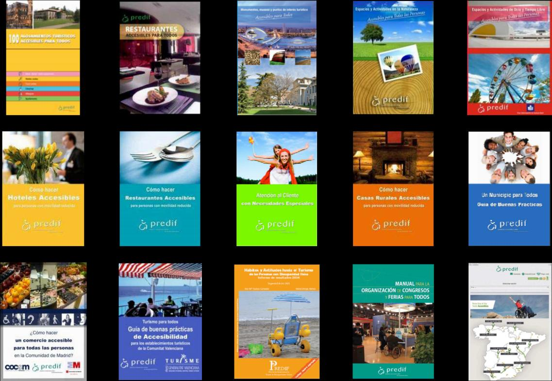 Guías de PREDIF PREDIF publica desde 2004, distintas guías y manuales especializados sobre turismo accesible.