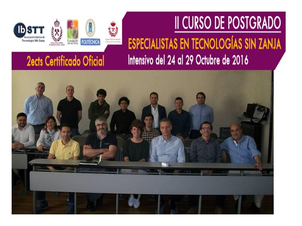 El II Curso de postgrado Especialista en Tecnologías SIN Zanja termina con un gran éxito, y "cruza el charco": Ingenieros españoles, colombianos, ecuatorianos, peruanos y portugueses; Canal de Isabel