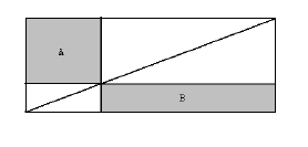 PROBLEMAS PROPUESTOS PARA LA ETAPA DE ZONA TERCER GRADO 1. Cuánto mide el área sombreada A entre el área sombreada B en la siguiente figura?