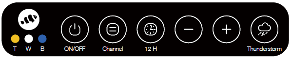 Controlador: Toda la serie AQF lleva incorporado un controlador que permite regular los horarios de encendido/apagado para el día y la noche, así como la intensidad de los leds para cada uno de los