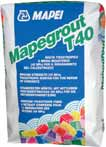 -Detención de ligeras filtraciones de agua en estructuras enterradas, sótanos y fosas de ascensor. Mapegrout T40: Mortero Tixotrópico fibroreforzado.