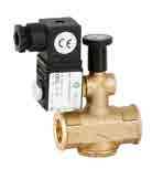 Gas manual reset solenoid valve Normally opened. Aluminium body. NBR sealings. Maximum pressure 500 mbar. Following Directive 94/9/CE ATEX and Gas Directive 2009/142/CEE.
