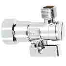 Chrome plated brass body UNE-EN 12165 - polished. Male threaded ends (BSP) DIN 228/1. Max. Temp. 120ºC. Stainless steel strainer.