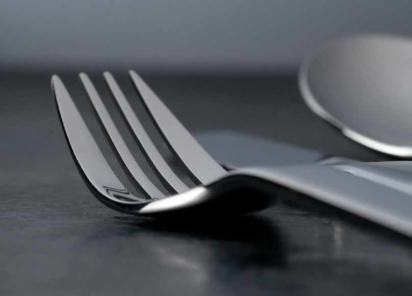 NANO 4 MM MODERN DESIGN 7 Dinner spoon Cuillère de table Tafellöffel Cuchara mesa Cucchiaio tavola Dinner knife MB Couteau de table MB Tafelmesser MB Cuchillo mesa MB Coltello tavola MB Cake fork