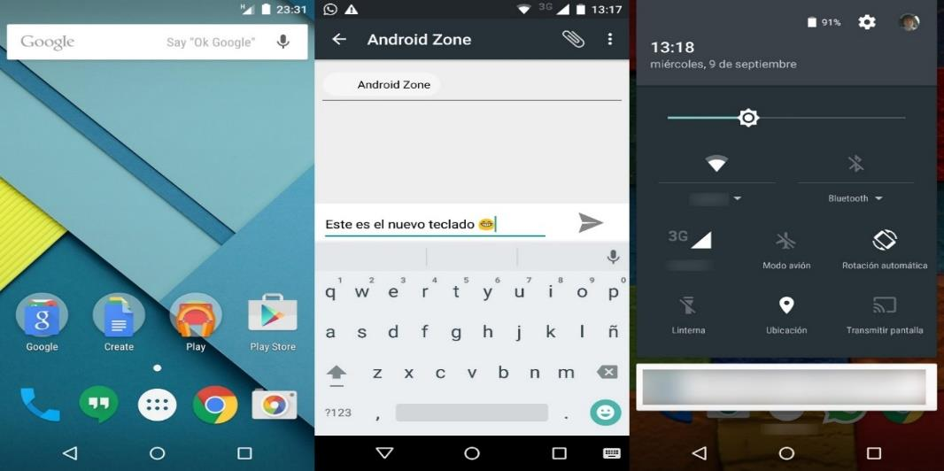Figura 12. Android 5.0 Lollipop Fuente: http://androidzone.org/wp-content/uploads/2013/05/lollipop-screen.