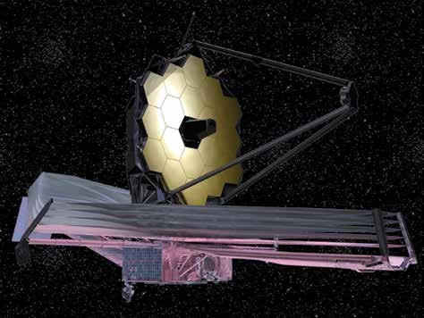 Representación del Telescopio Espacial James Webb en órbita. órbita alrededor del Sol y muy lejos de la Tierra, pero para entonces la misión ya había transformado nuestra visión de los exoplanetas.