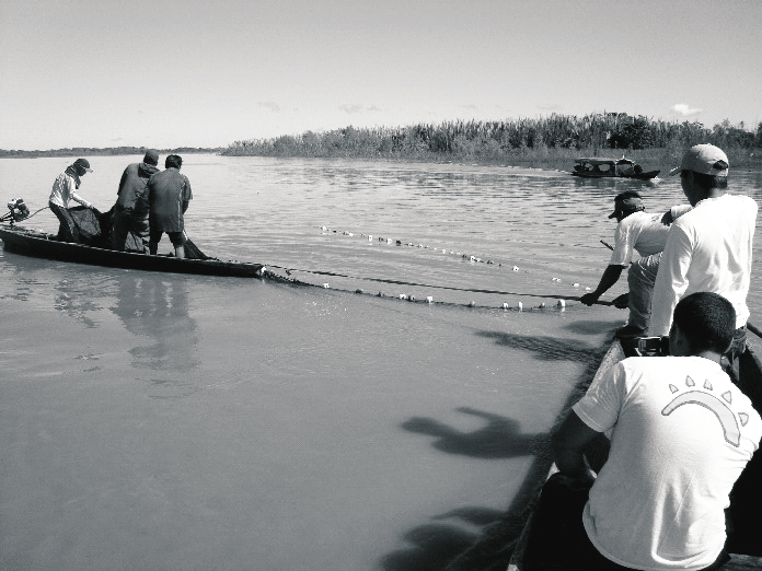 preparándose para una faena de pesca en el río Amazonas. Figura 2.