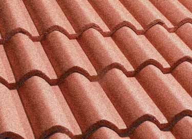 tejas de hormigón gredos granulado armonía arquitectónica Teja indicada para tejados nuevos y de rehabilitación, de textura
